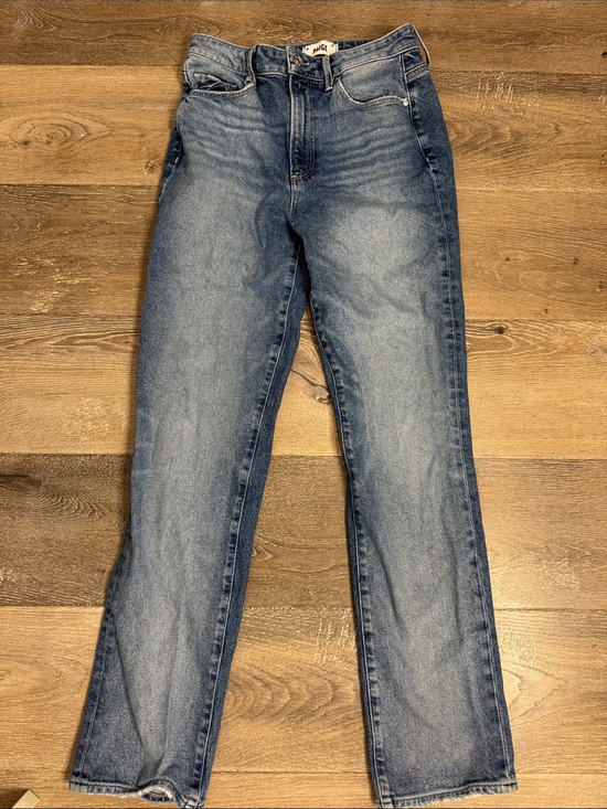 PAIGE Denim - PAIGE Stella Women's Light Blue Straight-Leg Jeans